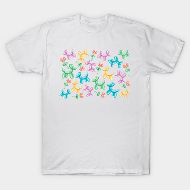 Balloon dog pattern T-Shirt by Manxcraft